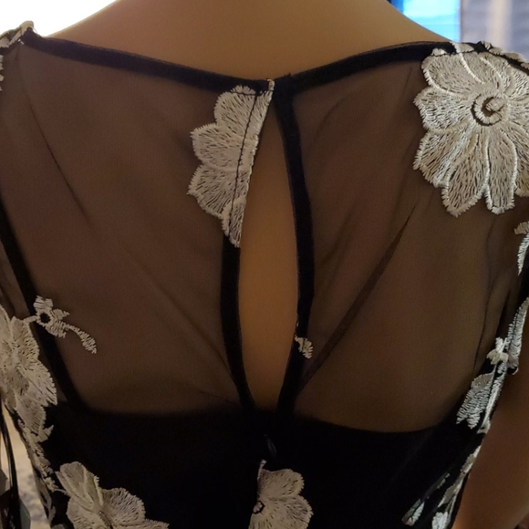 NWT Size 6 Studio New York Black & Ivy Lace Dress - Picture 4 of 9